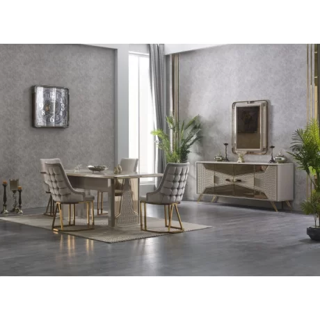 Set Masa cu 4 scaune de Lux,Milano-MobMax