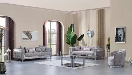 Set canapele extensibile si fotolii fixe de Lux Milano,Crom-MobMax