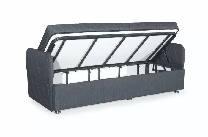 Pat de zi cu spațiu de depozitare și saltea Daybed